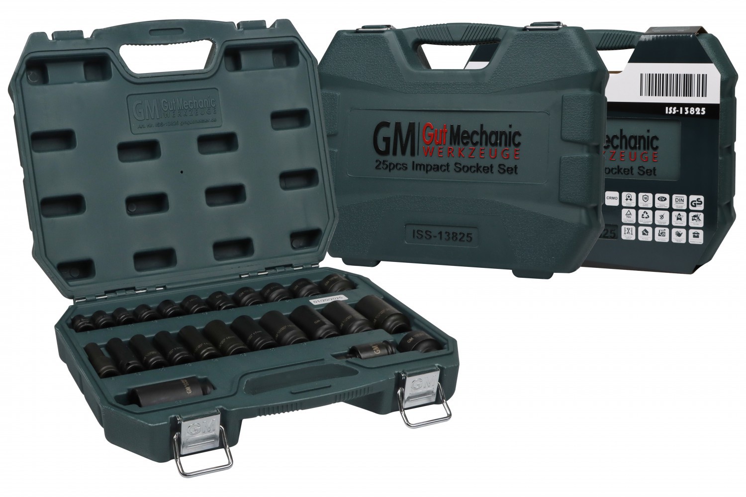 Miei T　1225 НАБІР ГОЛОВОК ТОРЦЕВИХ УДАРНИХ GUT MECHANIC 3/4